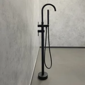 Смеситель напольный Comforty FE018M-CMT Черный матовый Смеситель напольный Comforty FE018M-CMT Черный матовый