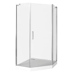 Душевой уголок Bas Pandora 100х185 Хром / Прозрачное