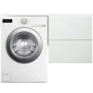 Тумба подвесная Эстет Dallas Luxe под стиральную машину 120 с раковиной Белый ФР-00001929