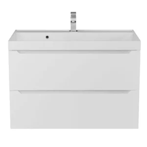 Тумба подвесная Uperwood Tanos 80,2 + раковина Classic Белый