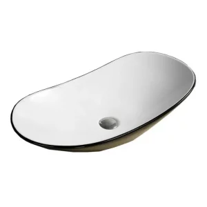 Раковина накладная Comforty Design 61,5х36 Белый / Черный 4139811