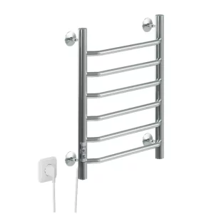 Полотенцесушитель электрический Санприз Виктория П6 400*600 11072 Хром глянцевый диммер слева