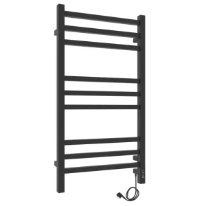 Полотенцесушитель электрический Laris Астор П9 70х35 правый Черный матовый 73207865