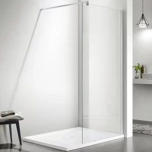 Душевая перегородка Aquatek Walk in 90 с держателем Хром / Прозрачное AQNAR6310-90