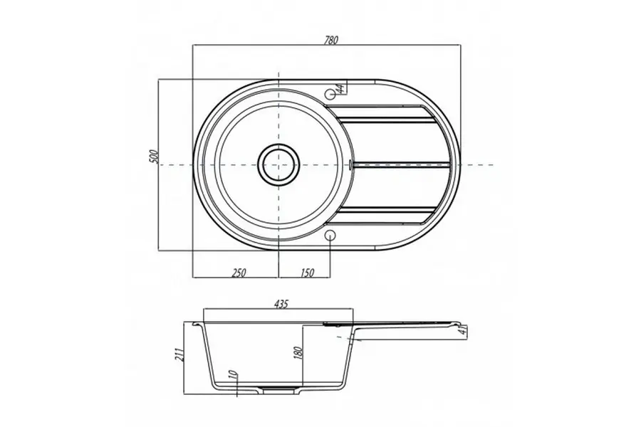 Мойка кухонная Aquaton Амира 1A712932AI260 Мойка кухонная Aquaton Амира 1A712932AI260 — изображение 2