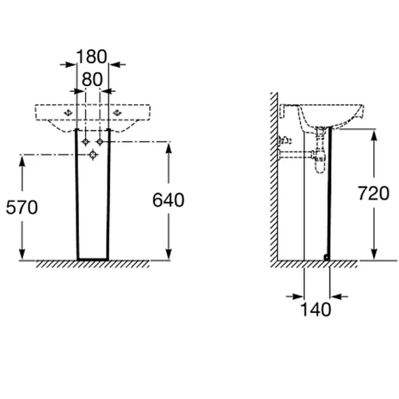 Пьедестал Roca Debba 72 Белый 33799000Y Пьедестал Roca Debba 72 Белый 33799000Y — изображение 2