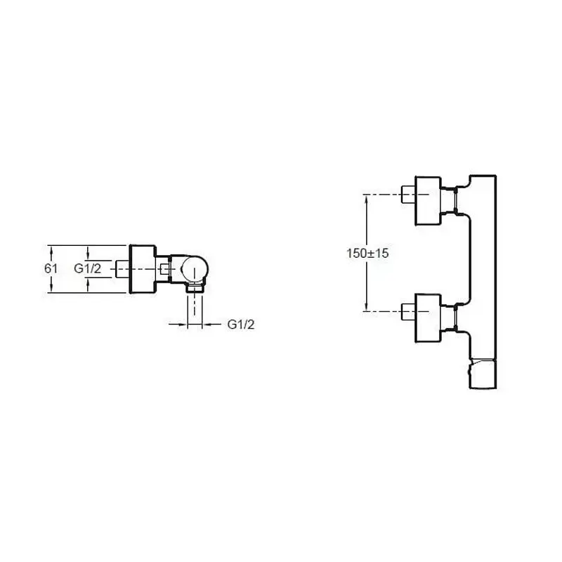 Смеситель для душа Jacob Delafon Toobi никель E8962-BN Смеситель для душа Jacob Delafon Toobi никель E8962-BN — изображение 2