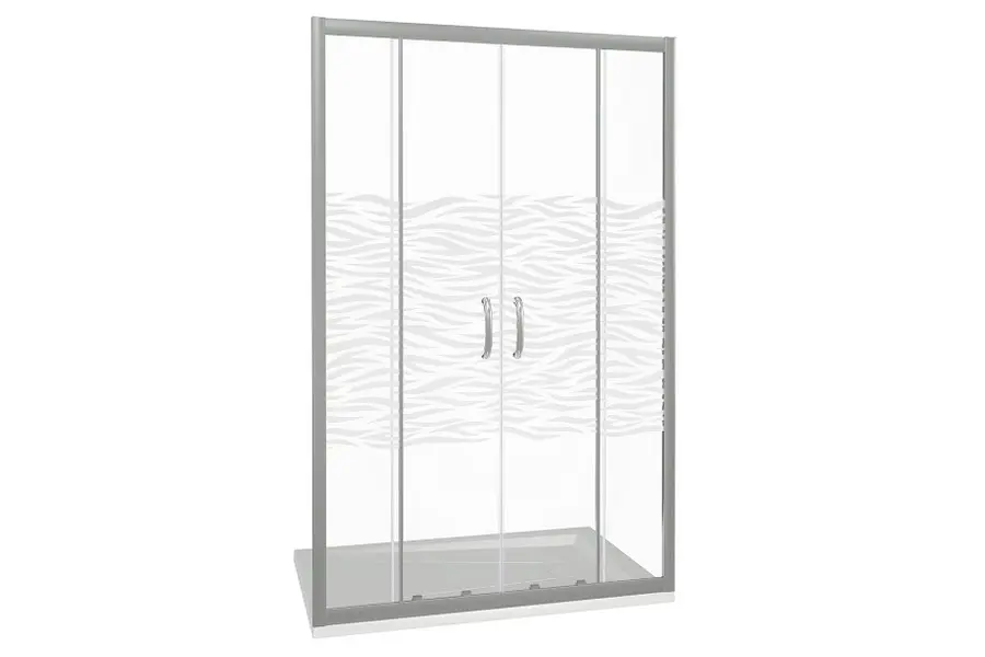 Душевая дверь Bas Infinity 170х185 Хром / Прозрачное Душевая дверь Bas Infinity 170х185 Хром / Прозрачное — изображение 2