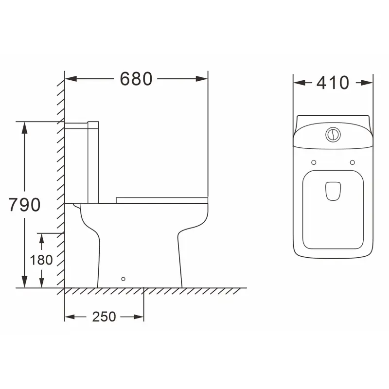 Унитаз-компакт Azario Elana Белый AZ-234 Унитаз-компакт Azario Elana Белый AZ-234 — изображение 4