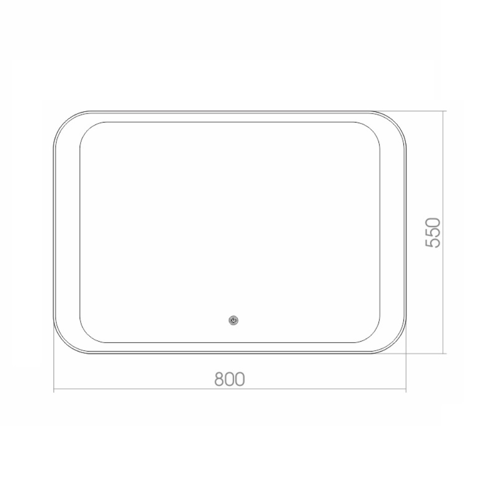 Зеркало Azario Индиго 80 с сенсором ФР-00001410 Зеркало Azario Индиго 80 с сенсором ФР-00001410 — изображение 2
