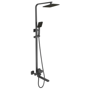 Душевая система Fmark FS81 с изливом Черный матовый FS8145-25H