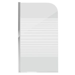 Шторка для ванны Grossman GR-100 80 Хром / С рисунком GR-100P