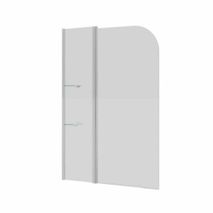 Шторка для ванны Grossman GR-101 100 Хром / Прозрачное GR-101