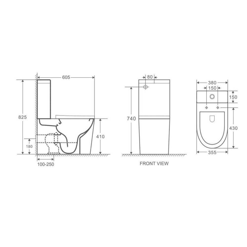 Унитаз-компакт Grossman Tornado Белый матовый GR-4450MSQ Унитаз-компакт Grossman Tornado Белый матовый GR-4450MSQ — изображение 5