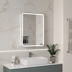 Шкаф зеркальный Агата Belle 60 правый с подогревом Белый МВК150