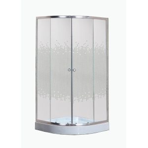 Душевой уголок Niagara Eco 90х90 с поддоном Хром / С рисунком NG-001-14