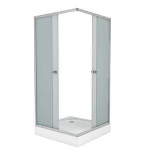 Душевой уголок Niagara Eco 80х80 с поддоном Хром / Матовое NG-008-14Q