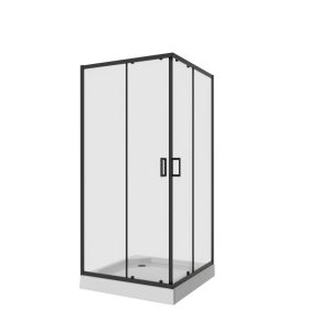 Душевой уголок Niagara Nova 100х100 Черный / Прозрачное NG-6809-08BLACK