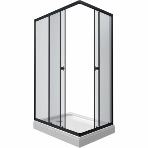 Душевой уголок Triton Вента 100х80 Черный / Прозрачное Щ0000057855