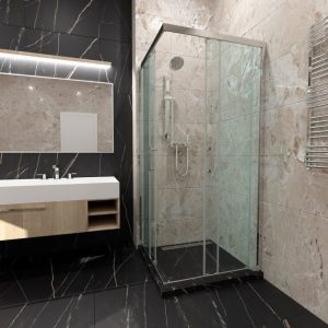 Душевой уголок Triton Фикс 90х90 Хром / Прозрачное Щ0000067439