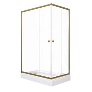 Душевой уголок Triton Вента 120х80 с поддоном Золото / Прозрачное Щ0000073919