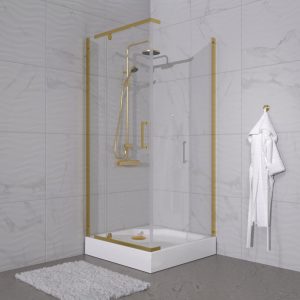 Душевой уголок Triton Терра 90х90 с поддоном В Золото / Прозрачное Щ0000073931