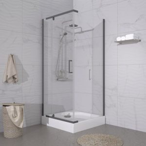 Душевой уголок Triton Терра 90х90 с поддоном В Графит / Прозрачное Щ0000073935