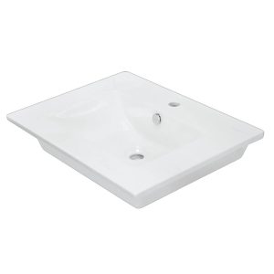 Раковина на мебель Sanita Luxe Quadro 61 Белый глянцевый WB.FN/Quadro/60-C/WHT.G/S1