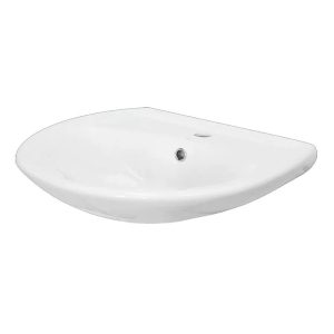 Раковина подвесная Sanita Luxe Аттика 54 Белый глянцевый WB.PD/Attica/55-C/WHT.G/S1