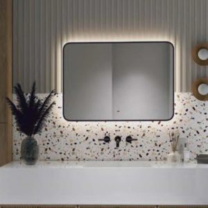 Зеркало Агата Torry 100 с бесконтактным сенсором, подогревом, Bluetooth, музыкальным блоком Черный ЗЛП5071